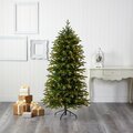 6' Belgium Fir "Natural Look" Artificial Christmas Tree with 300 Clear LED Lights