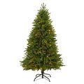 5' Sun Valley Fir Artificial Christmas Tree with 200 Clear LED Lights