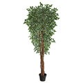 6 Foot ” Variegated Ficus Artificial Tree UV Resistant (Indoor/Outdoor)