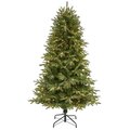 6' Snowed Grand Teton Artificial Christmas Tree with 300 Clear Lights and 730 Bendable Branches