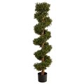 5' Boxwood Spiral Topiary Artificial Tree (Indoor/Outdoor)