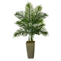 4’ Areca Palm Artificial Tree In Green Planter (Real Touch)