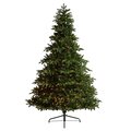 8' South Carolina Spruce Artificial Christmas Tree with 700 White Warm Lights and 3412 Bendable Branches