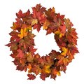 22" Maple Leaf Artificial Wreath