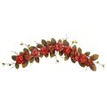 6' Fall Hydrangea and Berry Artificial Autumn Garland