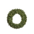 10 Foot  Grand Teton Artificial Christmas Wreath with 3820 PVC Tips and 1200 Warm White LED Wide Angle Lights