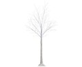 5'Hx43.5"D Fairy Ice Christmas Tree With 570 LED Lights on Plastic Plate White