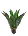 33"H Outdoor Giant Leaf Agave Plant Potted (Natural Touch) w/16 Lvs
