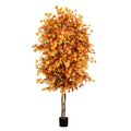 8 Foot Autumn Ficus Artificial Fall Tree