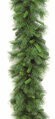 9 feet Mixed Pine Garland - 216 Green Tips - 12 inches Width