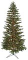 Emerald Pine Christmas Tree - Slim Size - 350 Clear Lights - Wire Stand