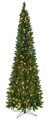 9 feet Christmas Pine Christmas Tree - Pencil Size - 600 Warm White 5mm LED Lights