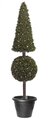 6 feet Square Cone Christmas Tree - 245 Clear Lights - 11 inches Width - Weighted Base