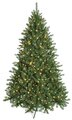 7.5' Monroe Pine Christmas Tree - Slim Size - 550 Warm White LED Lights
