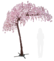 10.5 Feet Tall x 9 Feet Wide "Sideswept" -Cherry Blossom Tree Pink ***Create Arch Using 2