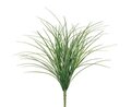 21 inches Grass Bush with 84 Leaves  Green White