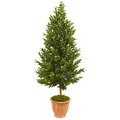 5’ Outdoor Olive Cone Topiary Artificial Tree
