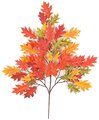 29" Pin Oak Branch - 54 Leaves - Red/Orange - FIRE RETARDANT