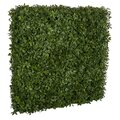 49 Inch L x 10 Inch W x 48 Inch H Outdoor UV Schefflera Leaf Hedge