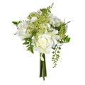 12'' Artificial White Rose Bouquet, Pack of 2