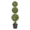 4' Outdoor Boxwood Triple Ball in Pot UV Rated