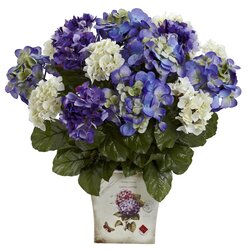 Mixed Hydrangea w/Floral Planter
