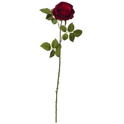 33" Elegant Red Large Rose Artificial Flower (Set of 6)