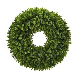 25" Eucalyptus Artificial Wreath