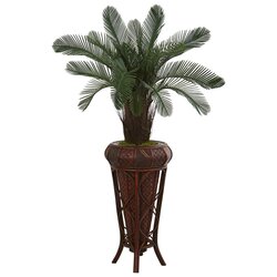 4' Cycas Artificial Tree in Decoorative Stand UV Resistant (Indoor/Outdoor)