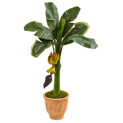 3' Banana Artificial Tree in Terracotta Planter