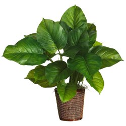 29" Large Leaf Philodendron Silk Plant (Real Touch)