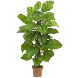 52" Large Leaf Philodendron Silk Plant(Real Touch)
