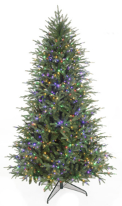 7.5 Foot Grand Empress Fir Slim Trees | Power Pole | Multi-Function/Dual-Color 3,271 Tips   1,400...