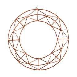16" Geometric Copper Wall Decor
