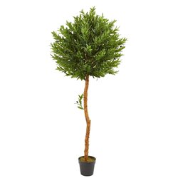 5.5' Olive Topiary Artificial Tree UV Resistant (Indoor/Outdoor)