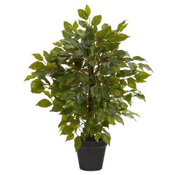 20" Mini Ficus Artificial Tree