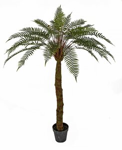 Artificial  68 Inch Potted Fern Tree With Synthetic Trunk