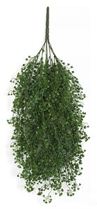 24 Inch Outdoor Polyblend Hanging Claytonia Bush.