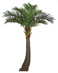11.5 Foot Artificial  Coconut Palm Tree With Fiberglass Trunk