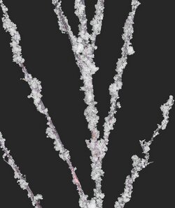 37 Inch Flocked Birch Spray