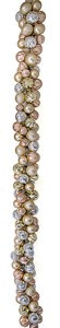 8 FOOT MIXED MATTE/SHINY ROSE GOLD, CHAMPAGNE, AND SILVER BALL GARLAND