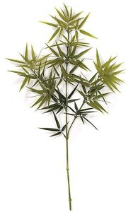 39 inches Outdoor Bamboo Branch - 134 Leaves - Green