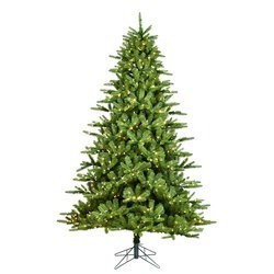 7.5 feet x 58 inches Langhorne Spruce EZ Plug Artificial Christmas Tree featuring 8-Function 900 Color Changing Dura-Lit® LED Lights, and 1875 PE/PVC Tips