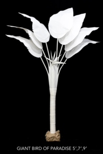 5 feet, 7 feet, 9 feet Canvas Bird of Paradise