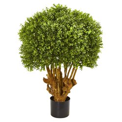 3 feet Boxwood Outdoor Artificial Topiary Tree