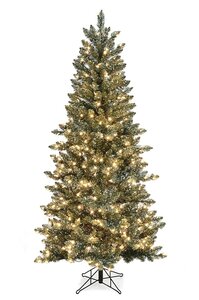Vintage Christmas Slim Tree with Lights | 7.5', 9', or 12' Tall