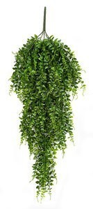 28" UV Outdoor Hanging Button Fern Bush