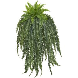 58” Weeping Boston Fern Artificial Hanging Plant