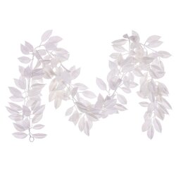 6' White Gardenia Snowy Garland