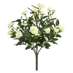 15 inches White Mini Diamond Rose Bush